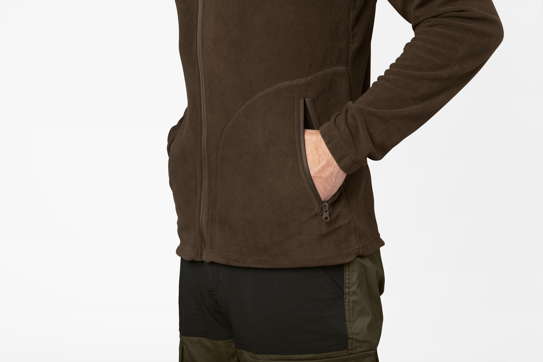 Кофта Seeland Benjamin fleece коричнева Фото 2